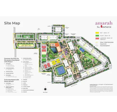 Ganga Nine Zero 4.5 acre master plan — 3 towers, 4 units per core
